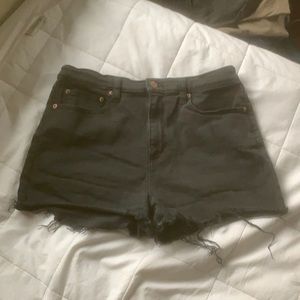 Black Jean shorts